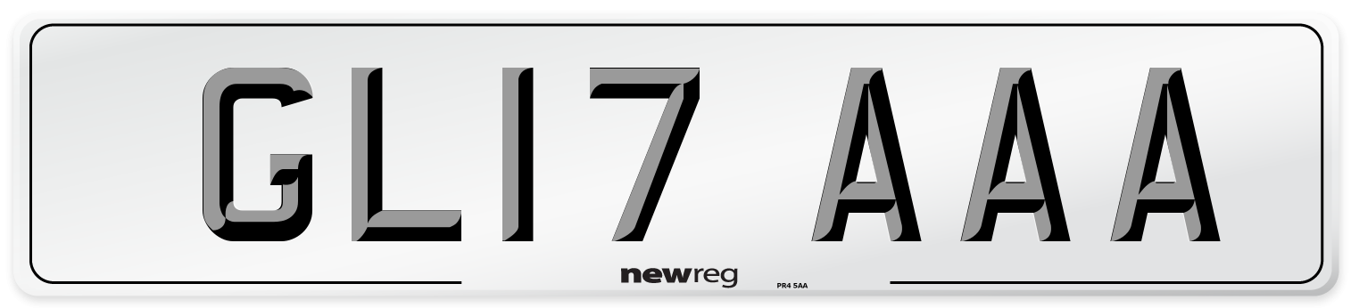 GL17 AAA Number Plate from New Reg